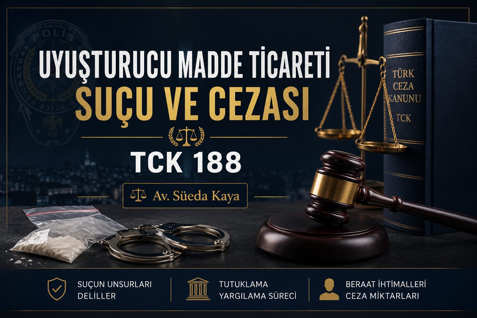 Uyuşturucu madde ticareti suçu ve cezası TCK 188